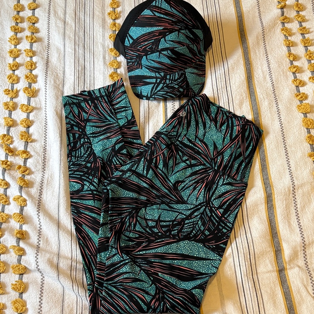Tropical Print Hat and leggings